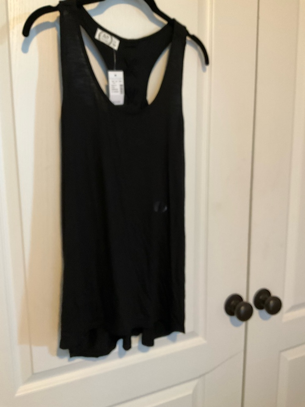 Maurices Black Racerback Tank Top